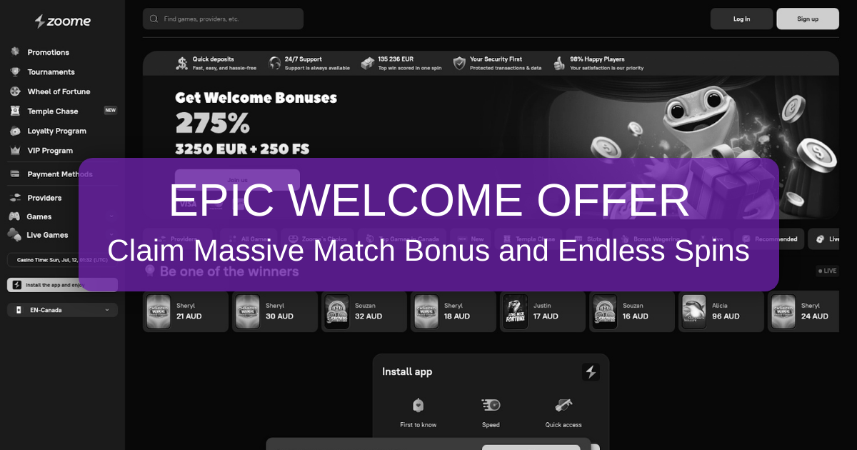 Zoome Casino Bonus - Exclusive Offers Online